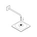 Верхний душ Grohe Rainshower 310 Mono Cube с душевым кронштейном 422 мм, 1 режим струи (26563000)