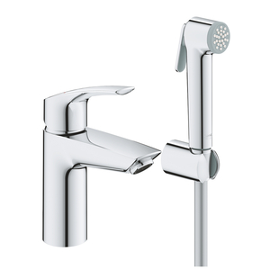 Смеситель однорычажный Grohe Eurosmart New для раковины S-Size с гигиеническим душем (23124003)
