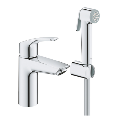 Смеситель однорычажный Grohe Eurosmart New для раковины S-Size с гигиеническим душем (23124003)