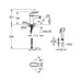 Смеситель однорычажный Grohe Eurosmart New для раковины S-Size с гигиеническим душем (23124003)
