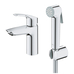 Смеситель однорычажный Grohe Eurosmart New для раковины S-Size с гигиеническим душем (23124003)