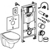 Комплект Grohe SOLIDO 5-в-1 Унитаз + инсталляция Rapid SL c клавишей Arena Cosmopolitan (39418000)