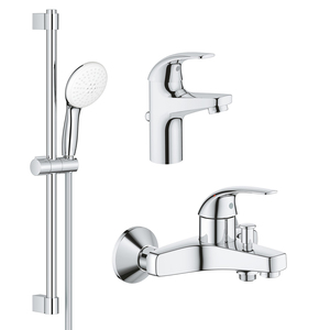 Комплект смесителей Grohe BauCurve 3 в 1 для ванной (UA122217S1)