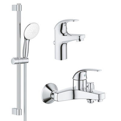 Комплект смесителей Grohe BauCurve 3 в 1 для ванной (UA122217S1)