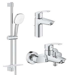 Комплект смесителей Grohe Eurosmart 3 в 1 для ванной (UA123238S3)