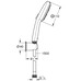 Душевой набор Grohe Tempesta Cube 110, 3 режима струи (27588003)