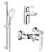 Комплект смесителей Grohe BauEdge New 3 в 1 для ванной (UA123208S1)