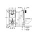 Комплект 4-в-1 для подвесного унитаза Grohe Rapid SL (кнопка Arena Cosmopolitan) (38929000)