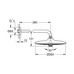 Верхний душ Grohe Euphoria 260 с душевым кронштейном 380 мм, 3 режима струи (26458000)