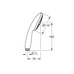 Ручной душ Grohe Tempesta 110, 1 режим струи (27923003)