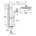 Душевая система Grohe Tempesta System 250 Flex с перемычкой внутреннего монтажа (269802431)