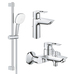 Комплект смесителей Grohe BauLoop New 3 в 1 для ванной (UA123215M1)