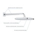 Bерхний душ Grohe Tempesta 250 Cube с кронштейном к стене с WaterSaving (26687000)