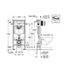 Комплект 3-в-1 для унитаза Grohe Rapid SL (кнопка Skate Air) + 37131000 (38721001)