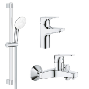 Комплект смесителей Grohe BauFlow 3 в 1 для ванной (UA121624S1)