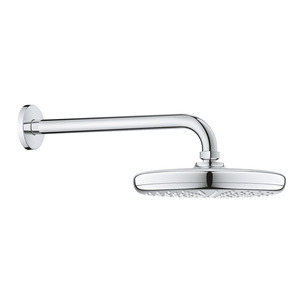 Верхний душ Grohe Tempesta 210 с душевым кронштейном 286 мм, 1 режим струи (26411000)