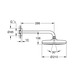 Верхний душ Grohe Tempesta 210 286 мм, 1 режим струи (1022182430)