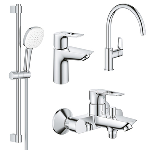 Комплект смесителей Grohe BauLoop New4 в 1 для ванной и кухни (UA123225K3)