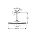 Верхний душ Grohe Rainshower 310 Mono с кронштейном 142 мм, 1 режим струи (22122KF0)