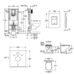 Комплект Grohe Bau Ceramic, инсталляционная система с подвесным унитазом (39586000)