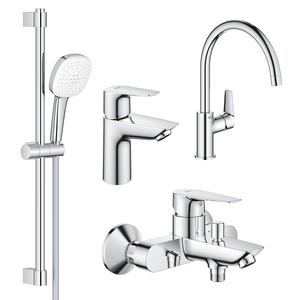 Комплект смесителей Grohe BauEdge New 4 в 1 для ванной (UA123218K1)