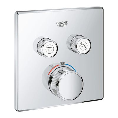 Термостат скрытого монтажа Grohe Grohtherm SmartControl с двумя кнопками управления (29124000)