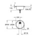 Мойка для кухни Grohe D 440 мм круглая, матовая (31720SD0)