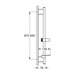 Душевая штанга Grohe Rainshower SmartActive 900 мм (22125KF0)
