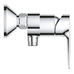 Смеситель однорычажный Grohe BauEdge New для душа (23636001)