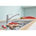 Смеситель однорычажный Grohe BauEco для мойки (31680000)