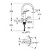 Смеситель однорычажный Grohe Eurosmart New для мойки (33202003)