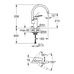 Смеситель однорычажный Grohe Eurosmart для мойки (332022433)