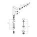 Смеситель однорычажный Grohe Plus для раковины , L-Size с нажимним донним клапаном (23873003)