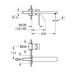 Смеситель для раковины Grohe Plus на 2 отверстия, L-Size (29306003)