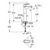 Смеситель однорычажный Grohe BauEdge New для раковины XL-Size (23761001)