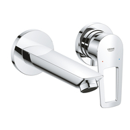 Cмеситель для раковины Grohe BauLoop New на 2 отверстия, настенный монтаж M-Size (20289001)