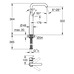 Смеситель однорычажный Grohe Essence для раковины XL-Size (24170KF1)