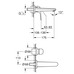 Смеситель для раковины Grohe Euroeco на 2 отверстия (24274001)