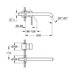 Смеситель для раковины Grohe Essence на два отверстия L-Size (29193001)