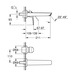 Смеситель для раковины Grohe Eurosmart на два отверстия M-Size (293382433)