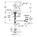 Смеситель однорычажный Grohe Essence для раковины 1/2" L-размера (24174001)