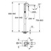 Смеситель однорычажный Grohe Eurocube для ванны напольный монтаж (23672001)