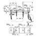 Смеситель однорычажный Grohe Essence для ванны на 4 отверстия 25251001)