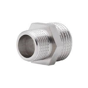 Фитинг резьбовой латунный ниппель НАР 3/8"x1/2" Icma 811211ACAD06