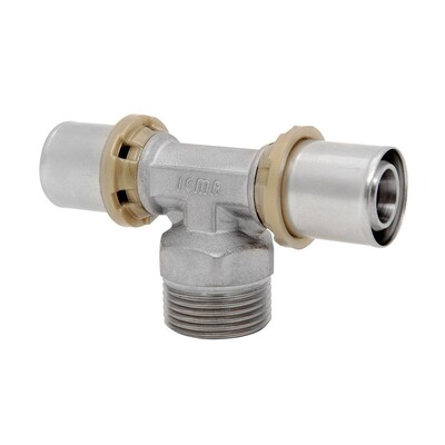Прес-фітинг Icma трійник НАР 16х1/2" х16 мм 81407ADGH06