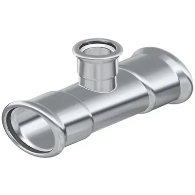 Пресс-фитинг из нержавеющей стали-тройник AISI 316L 54-28-54 мм Isotubi F155428546