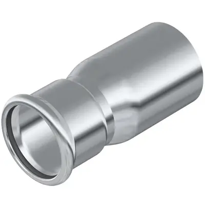 Пресс-фитинг из нержавеющей стали-муфта редукц. (1 муфта) AISI 316L 28x22 мм Isotubi F1428226