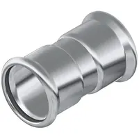 Прес-фітинг з нержавіючої сталі-муфта AISI 316L 28 мм Isotubi F01286
