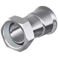 Пресс-фитинг американка из нержавеющей стали-муфта ВН AISI 316L 28x1" Isotubi F112816