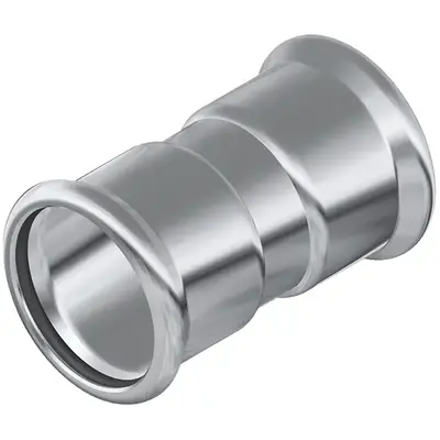 Прес-фітинг з нержавіючої сталі-муфта AISI 316L 18 мм Isotubi F01186